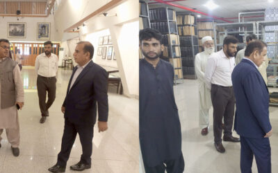 D.G. National Archives of Pakistan Mr. Muhammad Din Chakrani visited Sindh Archives