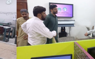 Syed Pir Muhammad Shah, PSP, DIGP Office Sukkur Range, visited at Sindh Archives