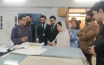 The Director CTP/CB along with Officers of the Civil Services Academy visit at Sindh Archives